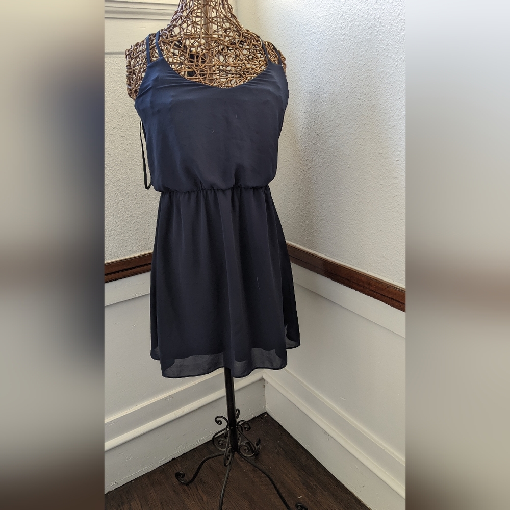 T-Back Blue Pattern Dress